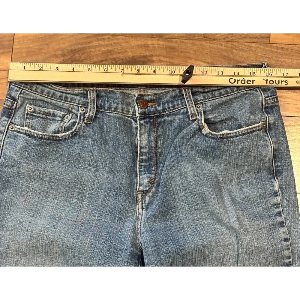 Levis 305 Womens 12M‎ Blue Jeans Classic Straight Leg Jeans Fray Hem Hong Kong